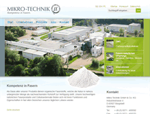 Tablet Screenshot of mikro-technik.com
